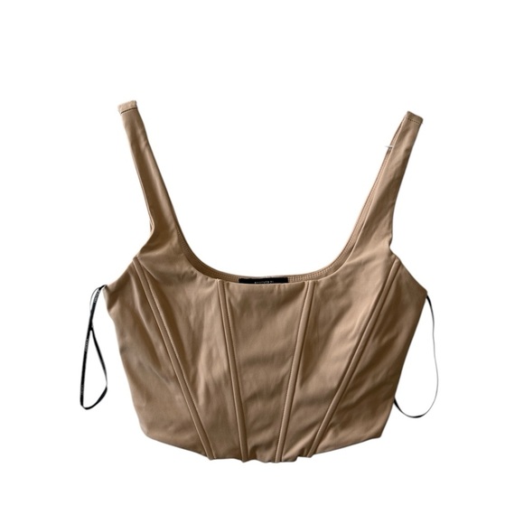 3 For 25 Forever 21 Beige Corset Crop Top - Picture 1 of 3